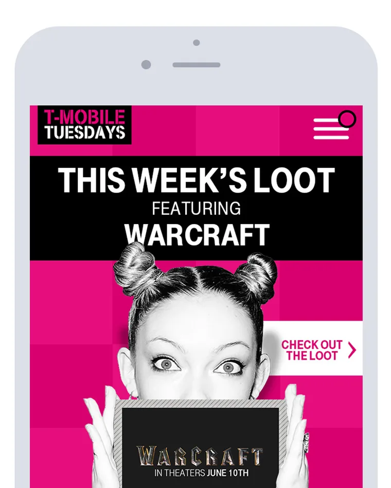 T-Mobile Tuesdays app screen